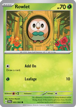 Rowlet 003/064 SV Shrouded Fable - Common