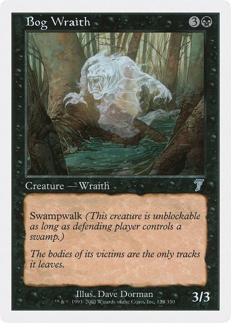 Bog Wraith (7ED-123) - 7th Edition Foil
