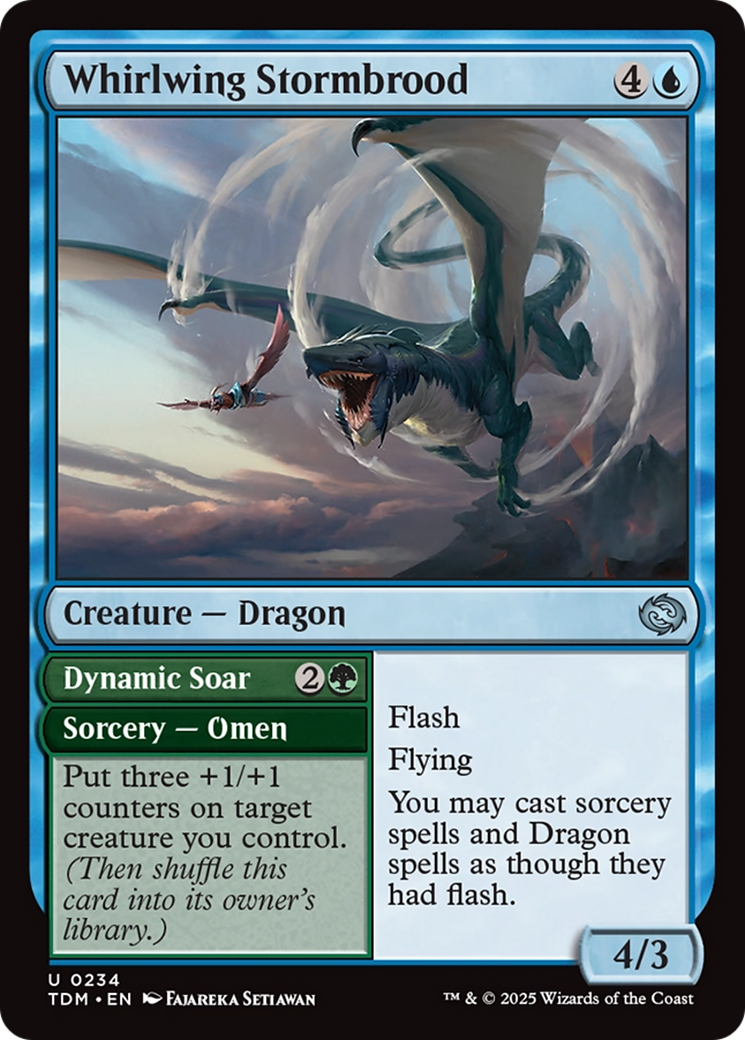Whirlwing Stormbrood // Dynamic Soar (TDM-234) - Tarkir: Dragonstorm