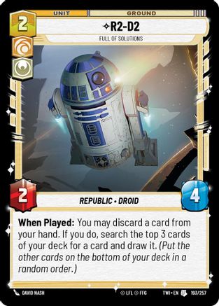R2-D2 - Full of Solutions (193/257) - Twilight of the Republic Foil