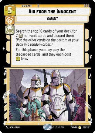 Aid from the Innocent (201/257) - Twilight of the Republic Foil