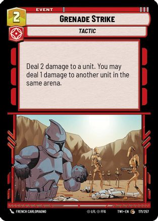 Grenade Strike (171/257) - Twilight of the Republic Foil