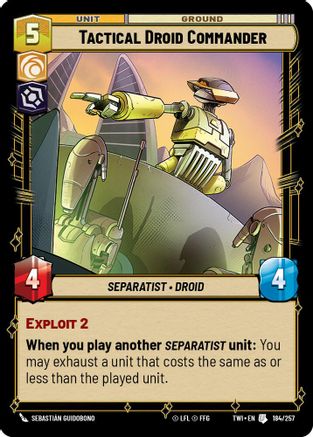 Tactical Droid Commander (184/257) - Twilight of the Republic Foil
