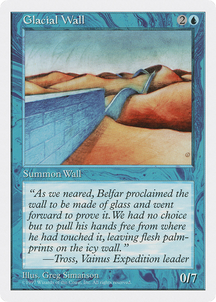 Glacial Wall (5ED-91) - Fifth Edition