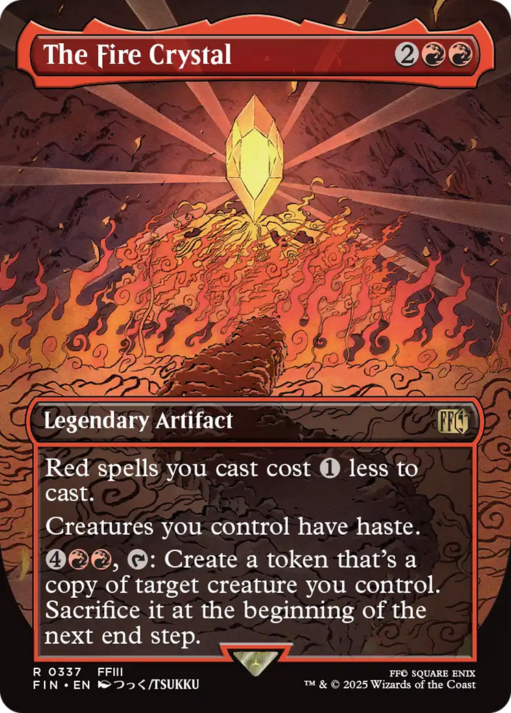 final fantasy mtg lightning bolt The Fire Crystal (FIN-337) Box:Set of 4 boxes MTG Final Fantasy Supplies Lightning Bolt deals 3 New card for Lorcana!