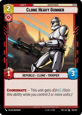 Clone Heavy Gunner (158/257) - Twilight of the Republic Foil