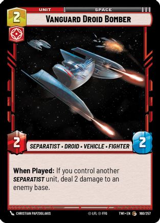 Vanguard Droid Bomber (160/257) - Twilight of the Republic Foil