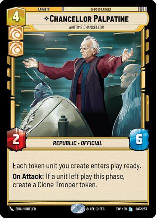 Chancellor Palpatine - Wartime Chancellor (203/257) - Twilight of the Republic Foil