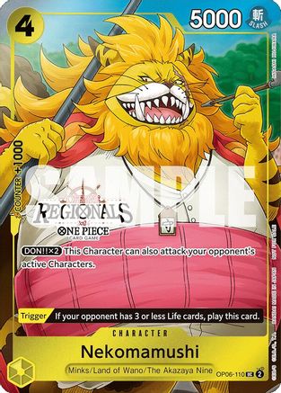 Nekomamushi (Offline Regional 2024 Vol. 3) (OP06-110) - One Piece Promotion Cards Foil