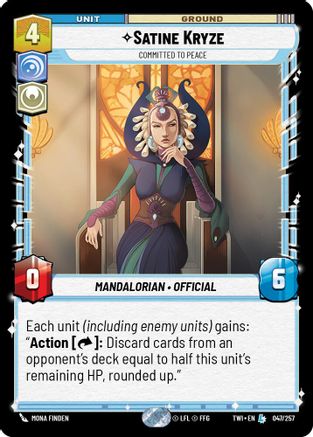 Satine Kryze - Committed to Peace (047/257) - Twilight of the Republic Foil