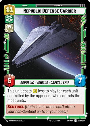 Republic Defense Carrier (098/257) - Twilight of the Republic Foil
