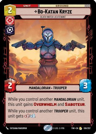 Bo-Katan Kryze - Death Watch Lieutenant (130/257) - Twilight of the Republic Foil