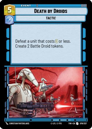 Death by Droids (076/257) - Twilight of the Republic Foil