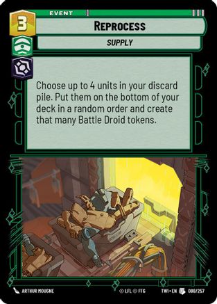 Reprocess (088/257) - Twilight of the Republic Foil