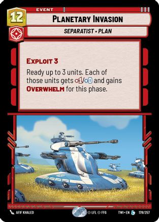 Planetary Invasion (178/257) - Twilight of the Republic Foil