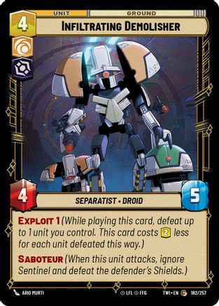Infiltrating Demolisher (182/257) - Twilight of the Republic Foil