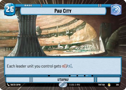 Pau City (Hyperspace) (294) - Twilight of the Republic Foil