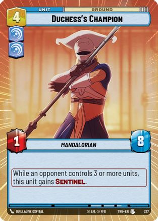 Duchess's Champion (Hyperspace) (327) - Twilight of the Republic Foil