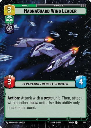 MagnaGuard Wing Leader (Hyperspace) (355) - Twilight of the Republic Foil