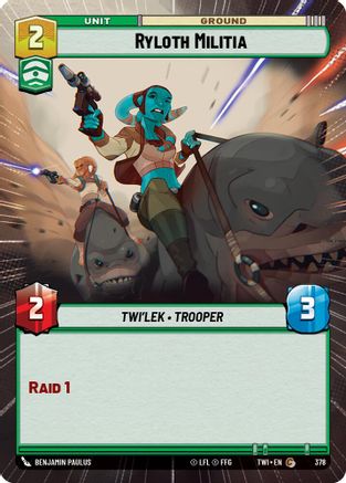 Ryloth Militia (Hyperspace) (378) - Twilight of the Republic Foil