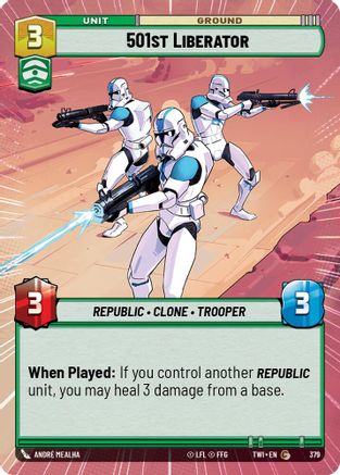 501st Liberator (Hyperspace) (379) - Twilight of the Republic Foil