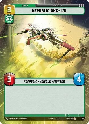 Republic ARC-170 (Hyperspace) (381) - Twilight of the Republic Foil