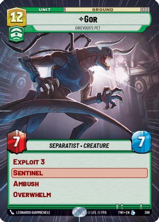 Gor - Grievous's Pet (Hyperspace) (388) - Twilight of the Republic Foil