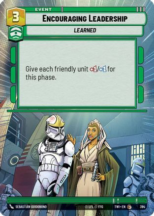 Encouraging Leadership (Hyperspace) (394) - Twilight of the Republic Foil