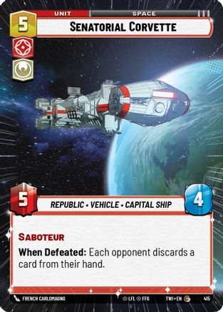 Senatorial Corvette (Hyperspace) (415) - Twilight of the Republic