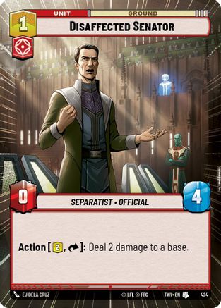 Disaffected Senator (Hyperspace) (424) - Twilight of the Republic Foil