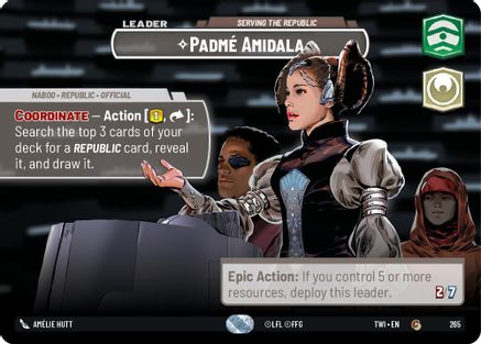 Padmé Amidala - Serving the Republic (Showcase) (265) - Twilight of the Republic Foil