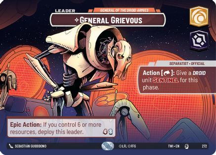 General Grievous - General of the Droid Armies (Showcase) (272) - Twilight of the Republic Foil