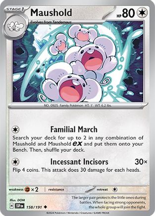 Maushold 158/191 SV08 Surging Sparks - Uncommon