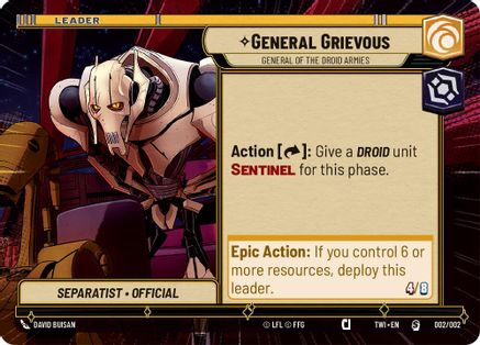 General Grievous - General of the Droid Armies (Hyperspace) (002/002) - Prerelease Promos