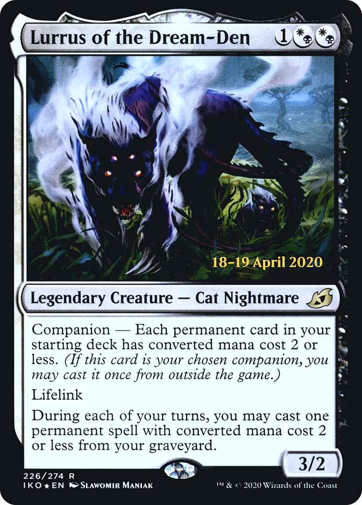 Lurrus of the Dream-Den (PRE-226s) - Ikoria: Lair of Behemoths Promos: (companion) Foil