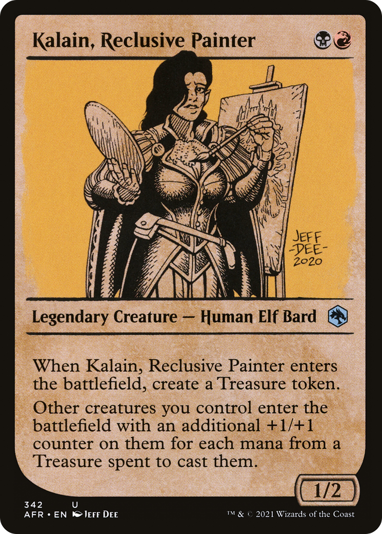 Kalain, Reclusive Painter (AFR-342) - Adventures in the Forgotten Realms: (Showcase) Foil