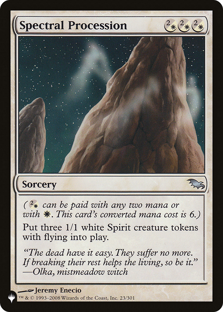 Spectral Procession (LIST-23/301) - The List