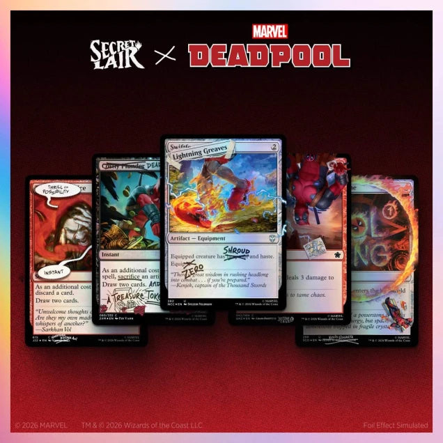 Magic the Gathering - Secret Lair x Marvel - I Fixed It (You're Welcome) (Deadpool) Traditional Foil