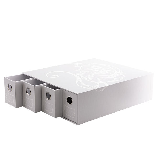 Dragon Shield Card Storage: Fortress - Horizontal - 4-Card Drawers - White (620+ per drawer)