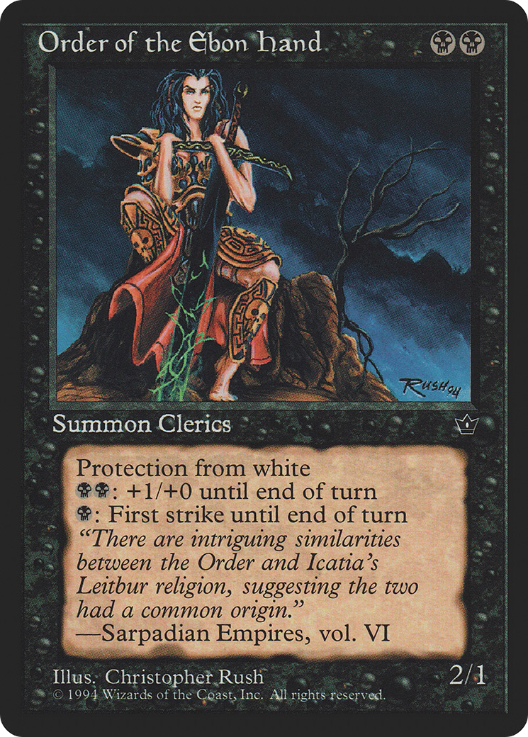 Order of the Ebon Hand (Rush) (FEM-42) - Fallen Empires