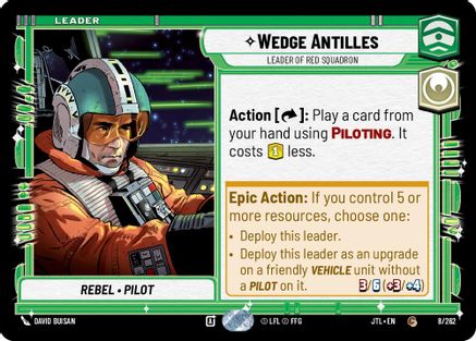 Wedge Antilles - Leader of Red Squadron (008/262) - Jump to Lightspeed
