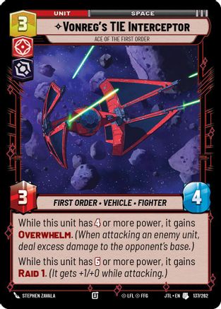Vonreg's TIE Interceptor - Ace of the First Order (137/262) - Jump to Lightspeed