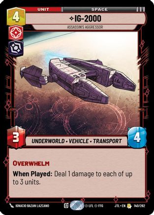 IG-2000 - Assassin's Aggressor (140/262) - Jump to Lightspeed
