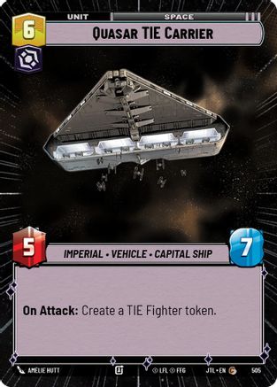 Quasar TIE Carrier (Hyperspace) (505) - Jump to Lightspeed
