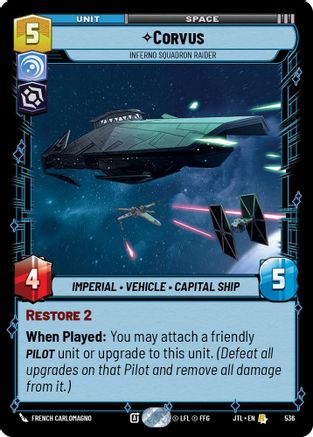 Corvus - Inferno Squadron Raider (Foil) (536) - Jump to Lightspeed Foil
