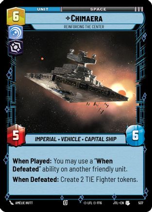 Chimaera - Reinforcing the Center (Foil) (537) - Jump to Lightspeed Foil