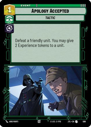 Apology Accepted (Foil) (589) - Jump to Lightspeed Foil
