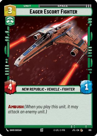 Eager Escort Fighter (Foil) (610) - Jump to Lightspeed Foil