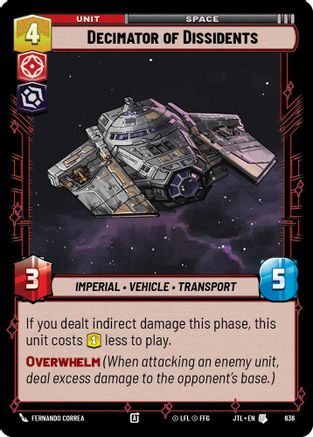 Decimator of Dissidents (Foil) (636) - Jump to Lightspeed Foil