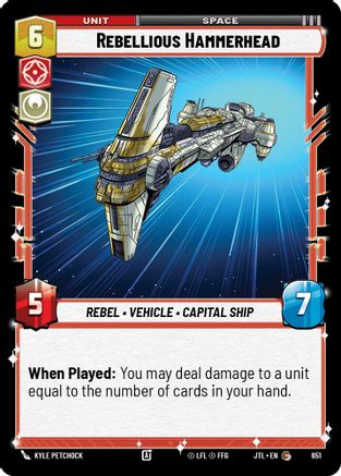 Rebellious Hammerhead (Foil) (651) - Jump to Lightspeed Foil
